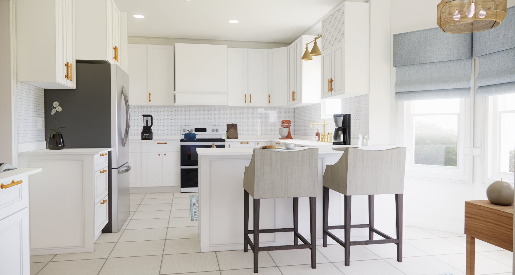 Rendering of the Surrey Path kitchen
