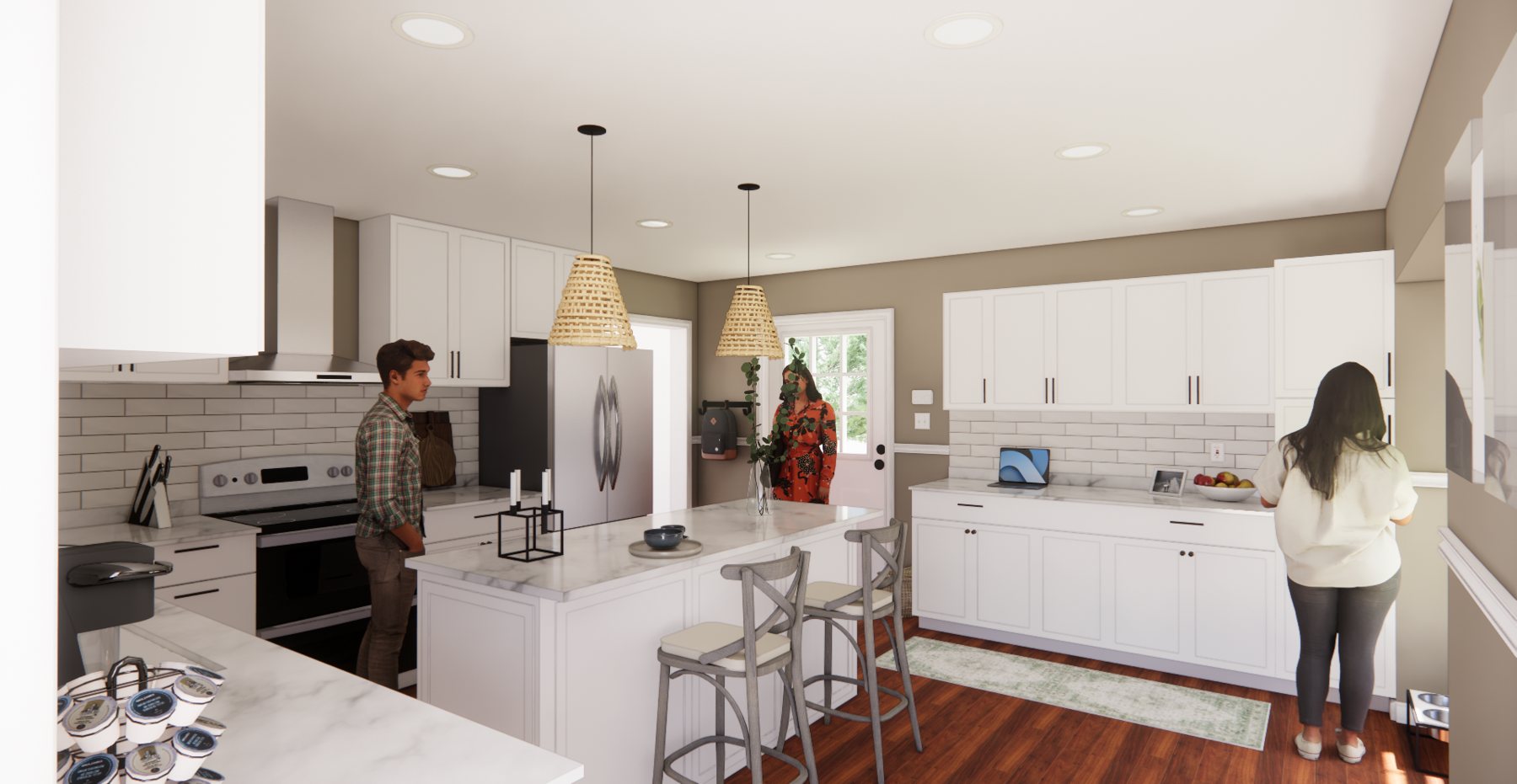 London Court kitchen rendering 2 of 15