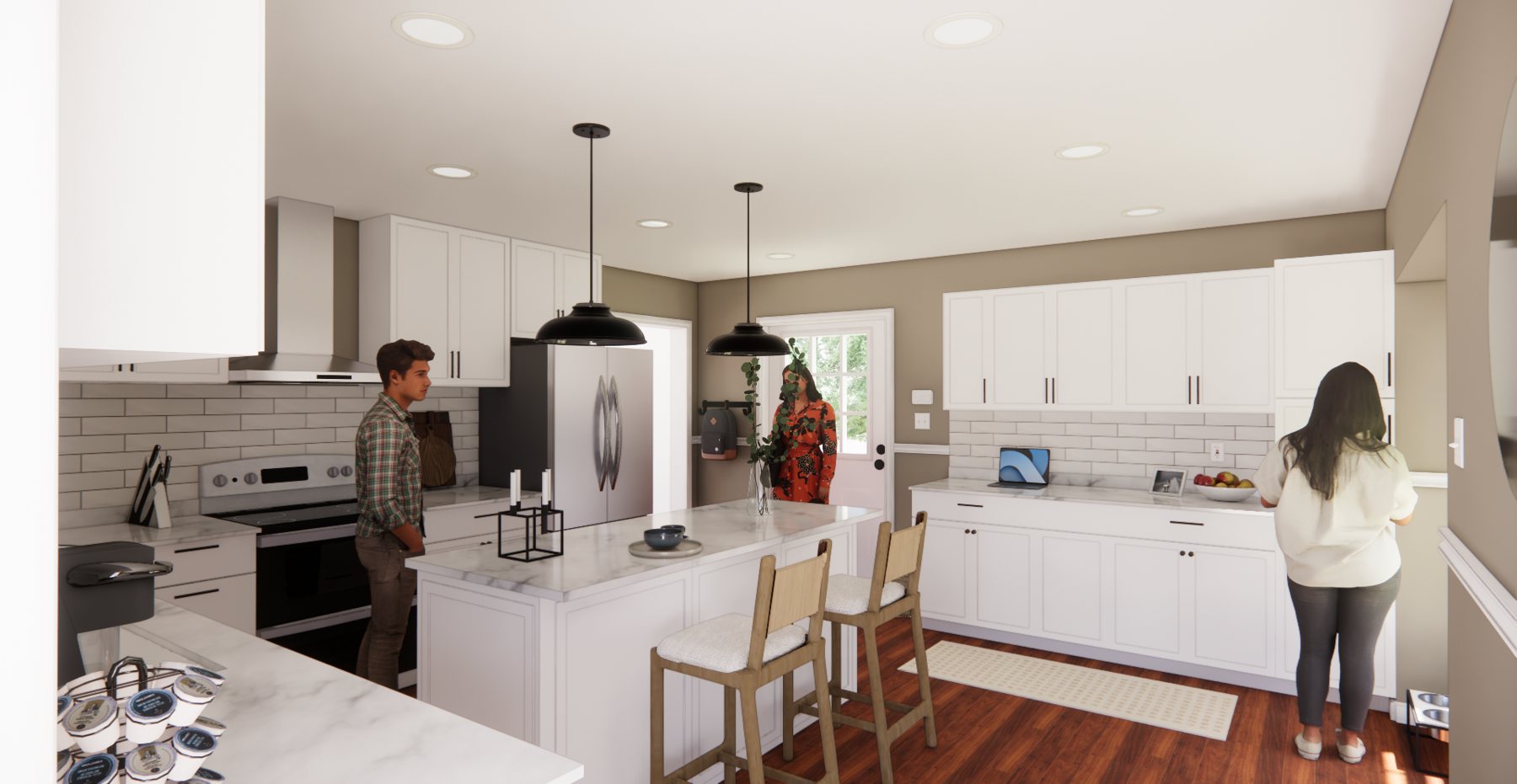London Court kitchen rendering 3 of 15