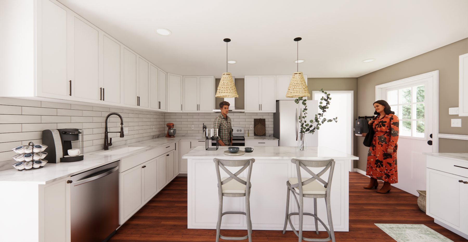London Court kitchen rendering 5 of 15