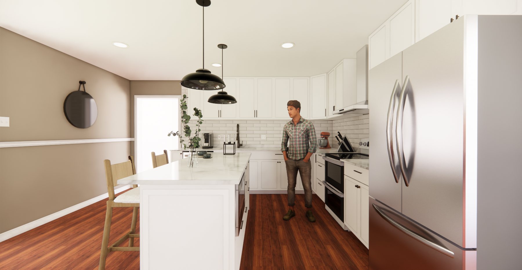London Court kitchen rendering 9 of 15