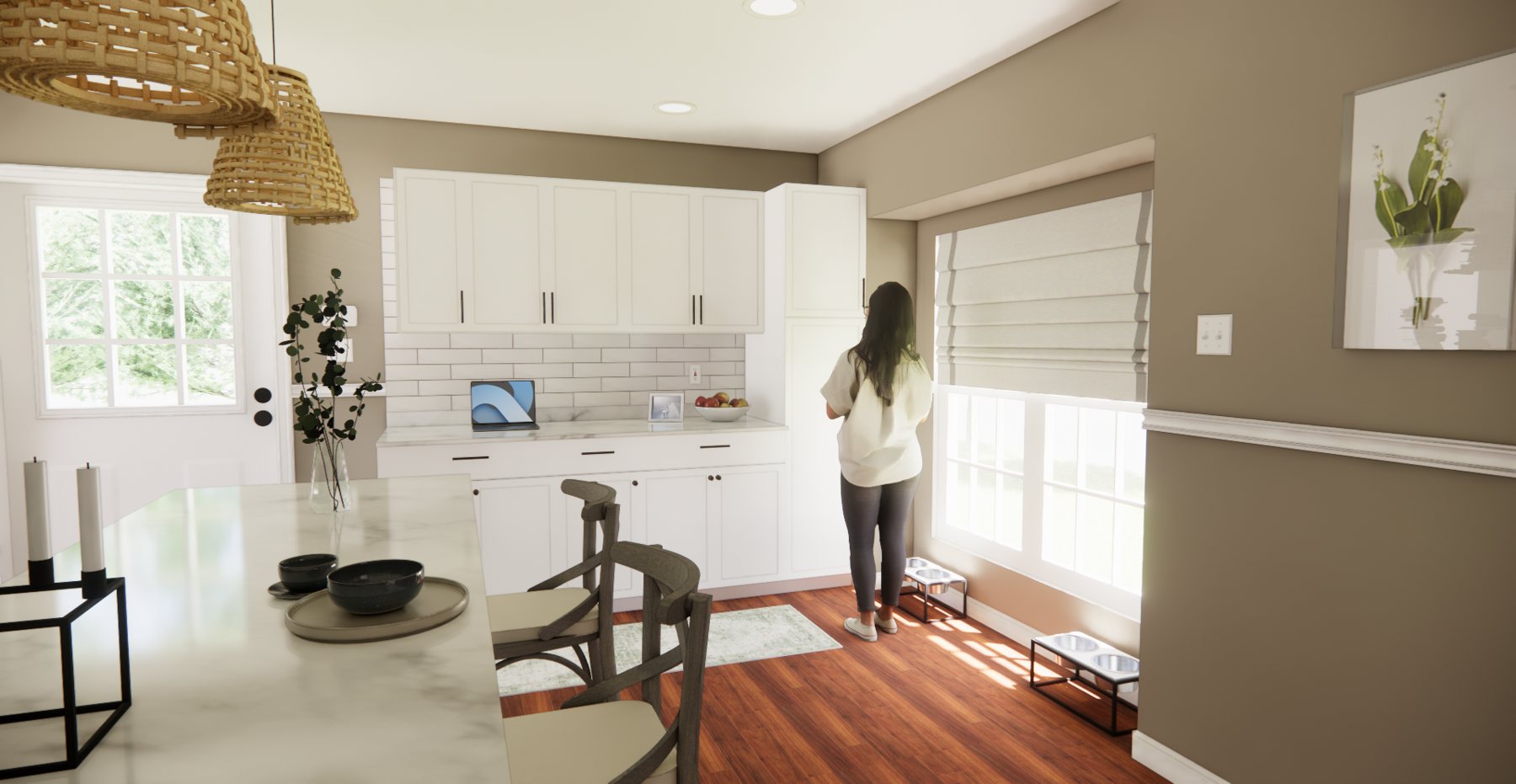 London Court kitchen rendering 14 of 15