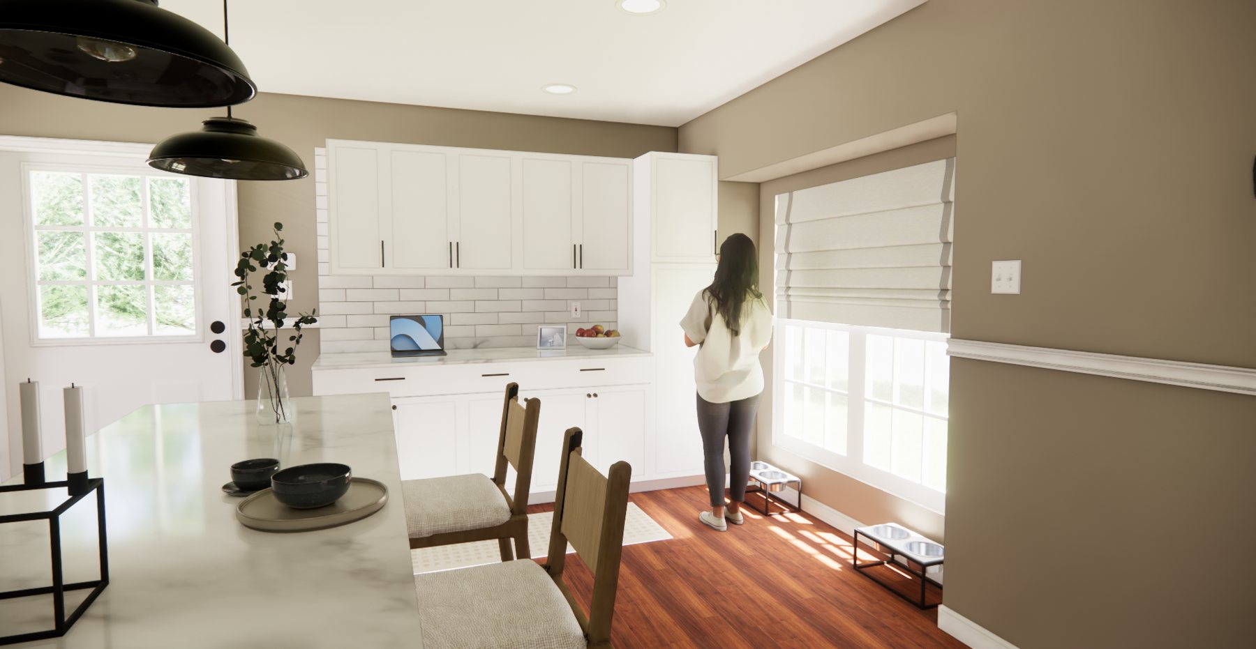 London Court kitchen rendering 15 of 15