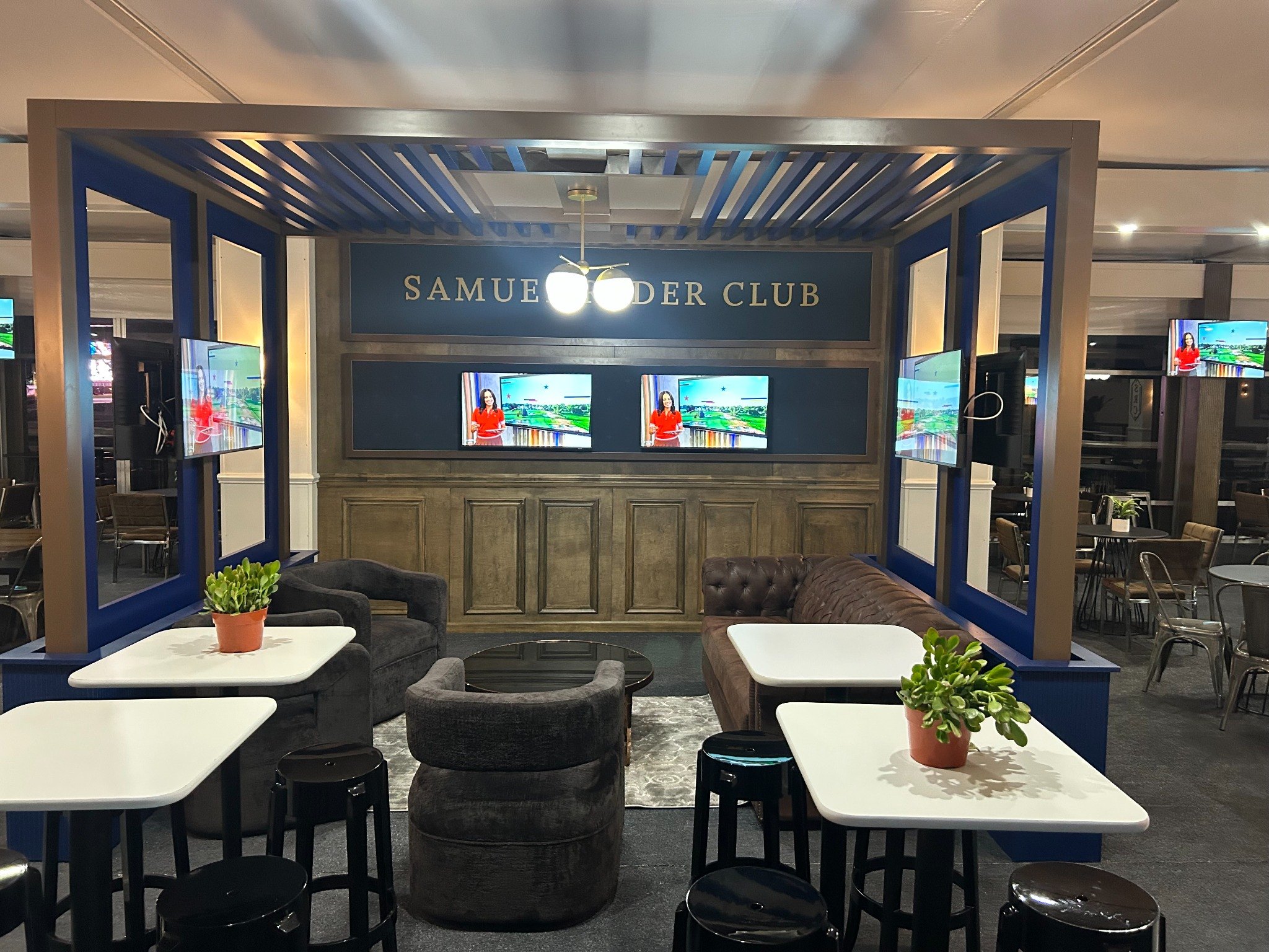 Completed Samuel Ryder Club lounge at the 2025 Ryder Cup